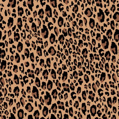 Kusursuz leopar deseni. Moda endüstrisi için şık bir baskı..