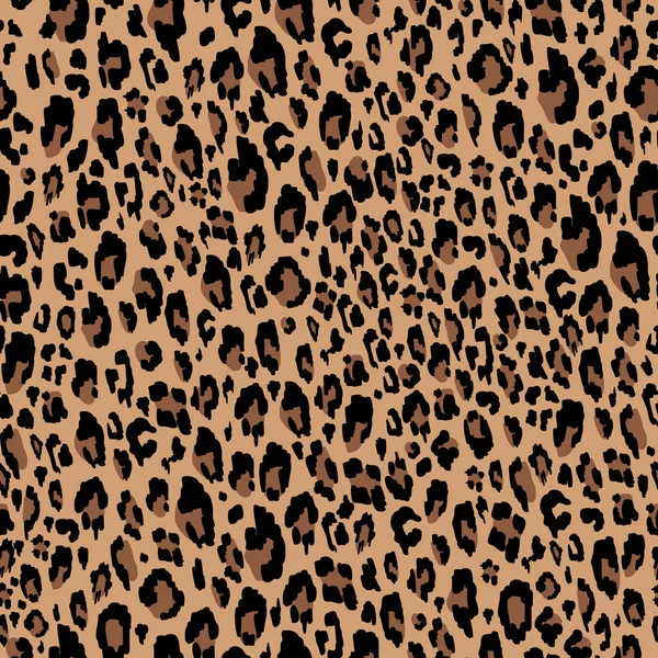 Seamless Leopard Pattern Stylish Print Fashion Industry — Stock Vector