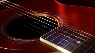 Elektro gitar başlığı kapanıyor. Renk arkaplanı