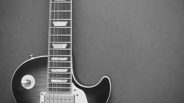 Elektrická Kytara Detailně Kopírovat Prostor — Stock fotografie