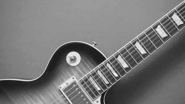 Elektrisk Gitarr Närbild Kopieringsutrymme — Stockfoto