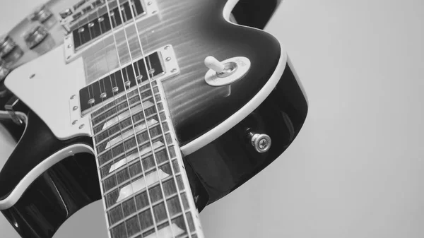 Guitare Électrique Gros Plan Espace Copie — Photo