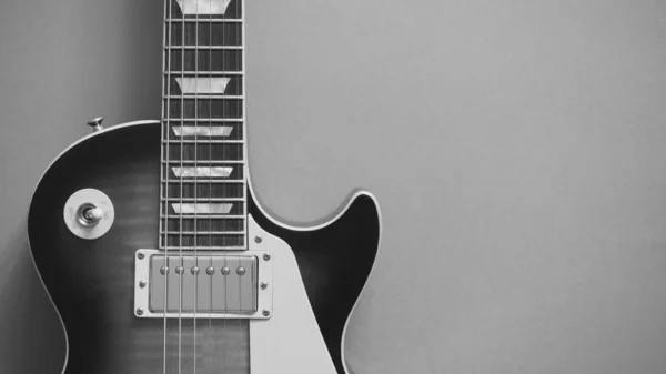 Primer Plano Guitarra Eléctrica Espacio Copia —  Fotos de Stock