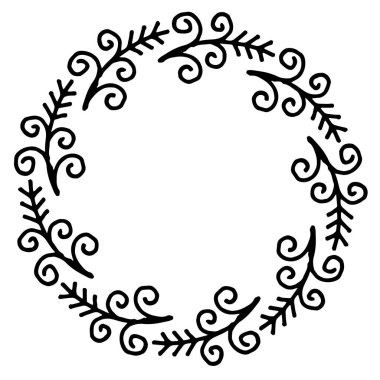 Dallı çiçek desenli vektör çizimi. Taşralı. El çizimi basit bir çizgi. Siyah felç. Beyaz arka planda izole edilmiş. Zarif ve asil. Düğün tasarımı için en iyisi. Davetiye. Boşluğu kopyala