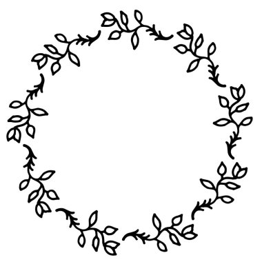 Dallı çiçek desenli vektör çizimi. Taşralı. El çizimi basit bir çizgi. Siyah felç. Beyaz arka planda izole edilmiş. Zarif ve asil. Düğün tasarımı için en iyisi. Davetiye. Boşluğu kopyala