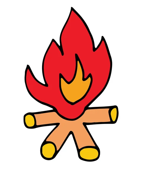 Fuego hoguera de dibujos animados: fotografía de stock © Efengai