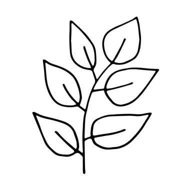 Basit el çizimi karalama. Boyama kitabı için siluet vektörü ayarlandı. Siyah, kalın bir vuruş. Beyaz arkaplanda izole edilmiş vektör çizimi.