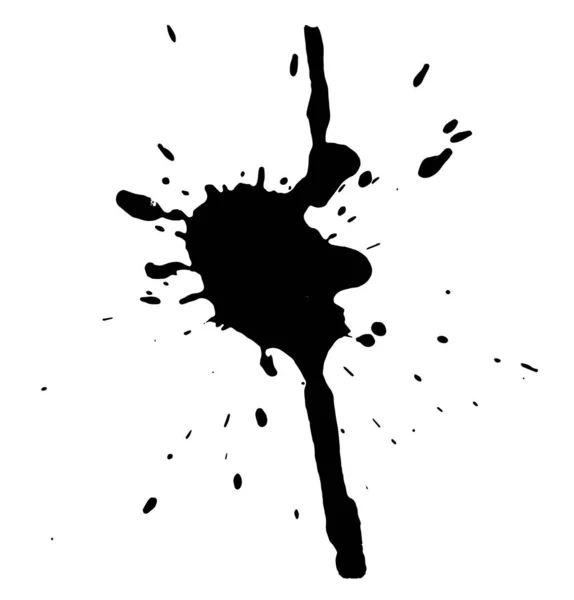 Пятна Чернил Пятнами Брызгами Абстрактная Яркая Векторная Иллюстрация Краска Капает — стоковый вектор