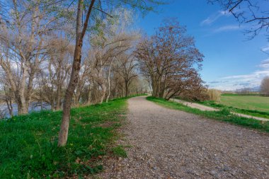 Ebro 'daki Gllego nehrinin ağzı.