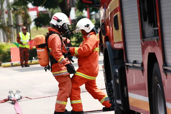 Seremban Septiembre 2018 Competencia Competencias Para Bomberos Llevó Cabo Seremban —  Fotos de Stock