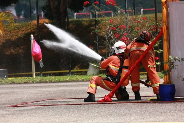 Seremban September 2018 Competence Skills Competition Firefighters Held Seremban — Stock Photo, Image