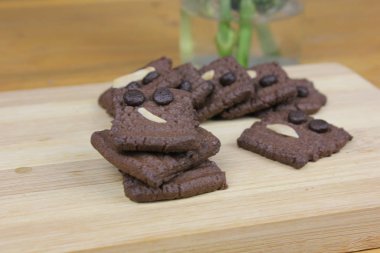 Bayram kutlaması için fındıklı çikolatalı kurabiyeler. 