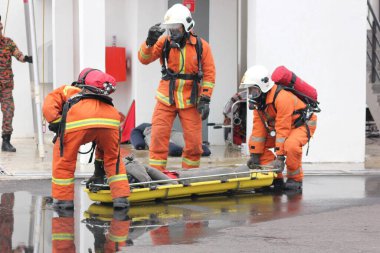 Seremban, 29 Eylül 2018. Seremban 'da itfaiyeciler için Yetenek Yarışması düzenlendi..