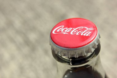 SEREMBAN, MALAYSIA - JAN 24, 2017: bottle cap of Coca-Cola Classic