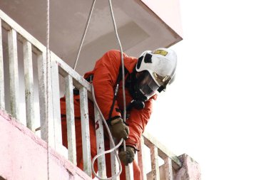 Seremban, 29 Eylül 2018. Seremban 'da itfaiyeciler için Yetenek Yarışması düzenlendi..