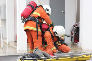 Seremban, 29 Eylül 2018. Seremban 'da itfaiyeciler için Yetenek Yarışması düzenlendi..