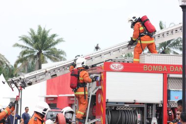 Seremban, 29 Eylül 2018. Seremban 'da itfaiyeciler için Yetenek Yarışması düzenlendi..