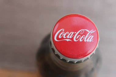 SEREMBAN, MALAYSIA - JAN 24, 2017: bottle cap of Coca-Cola Classic