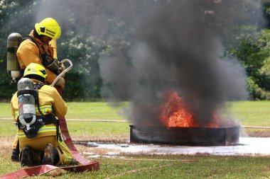 Seremban, 29 Eylül 2018. Seremban 'da itfaiyeciler için Yetenek Yarışması düzenlendi..