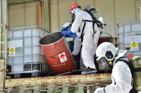 Seremban Malezja Lutego 2015 Siły Specjalne Hazmat Straży Pożarnej Ratowniczej — Zdjęcie stockowe