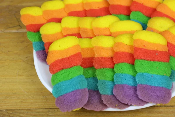 Deliciosas Galletas Colores Para Celebración Del Festival Musulmán Llamado Como — Foto de Stock