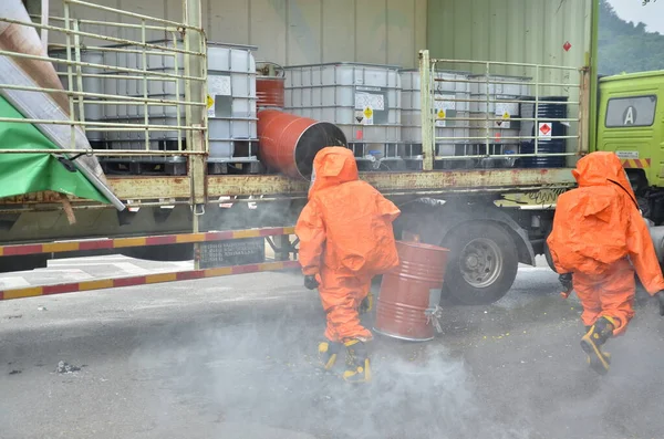 Seremban Maleisië Februari 2015 Speciale Troepen Hazmat Fire Rescue Department — Stockfoto