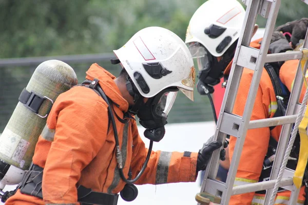 Seremban September 2018 在塞雷姆班举行了消防员能力技能竞赛 — 图库照片