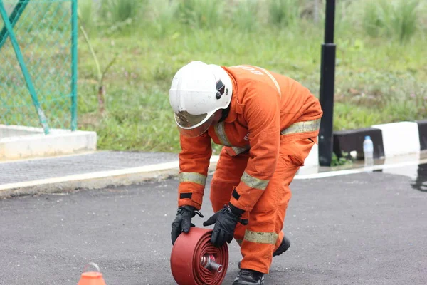 Seremban Septiembre 2018 Competencia Competencias Para Bomberos Llevó Cabo Seremban — Foto de Stock