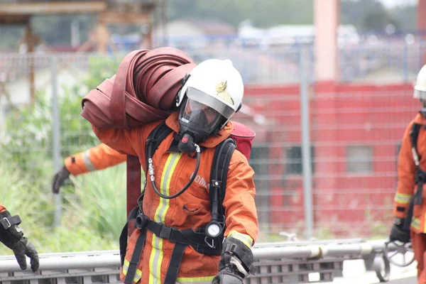 Seremban September 2018 Kompetenstävlingen För Brandmän Hölls Seremban — Stockfoto