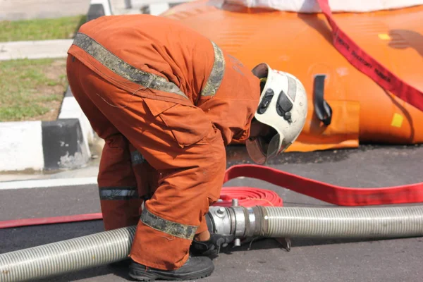 Seremban Setembro 2018 Concurso Competências Para Bombeiros Foi Realizado Seremban — Fotografia de Stock