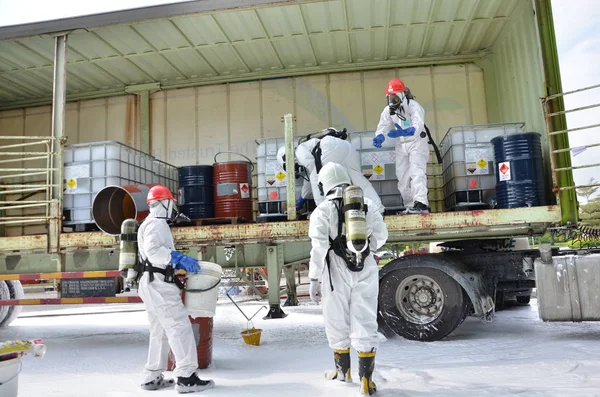 Seremban Malajsie Února2015 Speciální Jednotky Hazmat Fire Rescue Department Malajsii — Stock fotografie