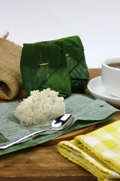 Zongzi, traditional Chinese rice dish made of glutinous rice and stuffed with wrapped bamboo leaves