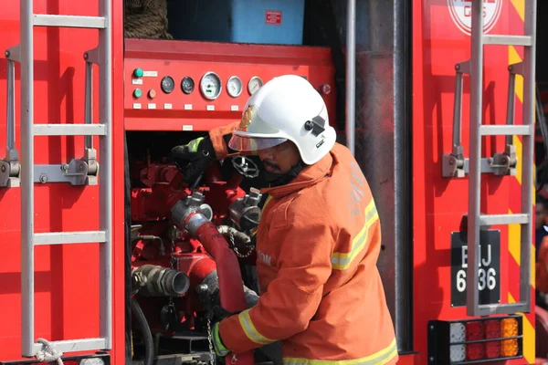 Seremban September 2018 Kompetenstävlingen För Brandmän Hölls Seremban — Stockfoto