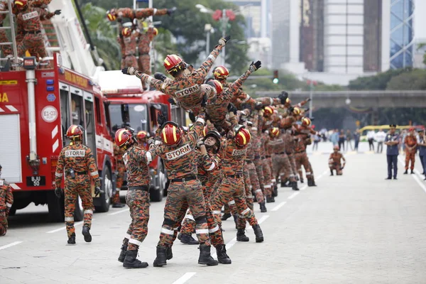 Seremban Setembro 2018 Concurso Competências Para Bombeiros Foi Realizado Seremban — Fotografia de Stock