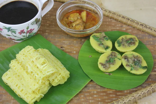 Kuih Cara Berlauk Malese Cibo Preferito — Foto Stock