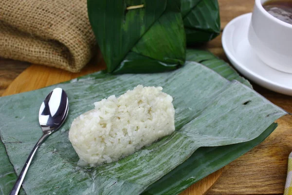 Zongzi Tradiční Čínské Rýžové Jídlo Lepkavé Rýže Plněné Balenými Bambusovými — Stock fotografie