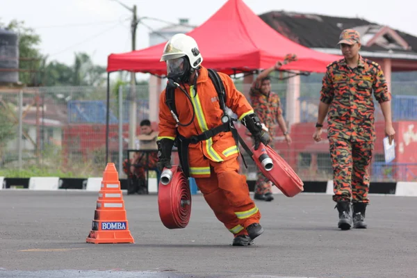 Seremban September 2018 Kompetenstävlingen För Brandmän Hölls Seremban — Stockfoto