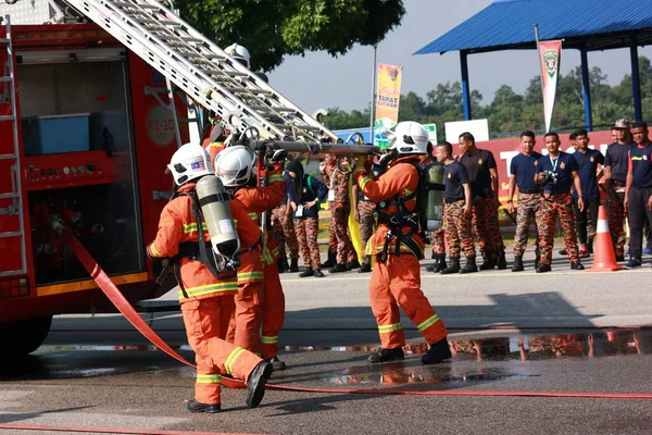 Seremban September 2018 Competence Skills Competition Firefighters Held Seremban — Stock Photo, Image