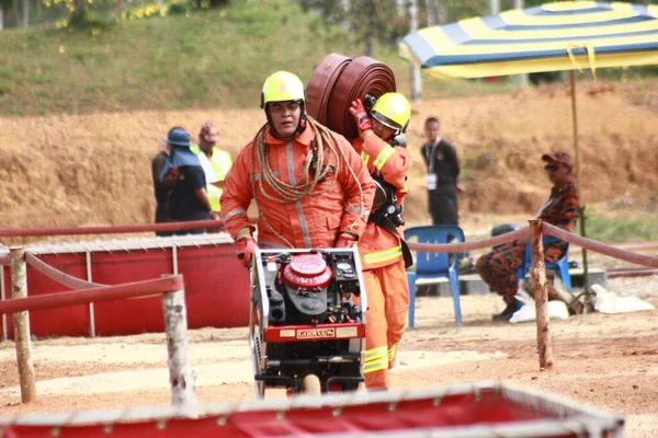 Seremban September 2018 Competence Skills Competition Firefighters Held Seremban — Stock Photo, Image