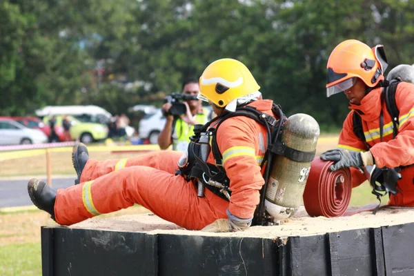 Seremban September 2018 Competence Skills Competition Firefighters Held Seremban — Stock Photo, Image