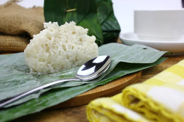 Zongzi Tradiční Čínské Rýžové Jídlo Lepkavé Rýže Plněné Balenými Bambusovými — Stock fotografie