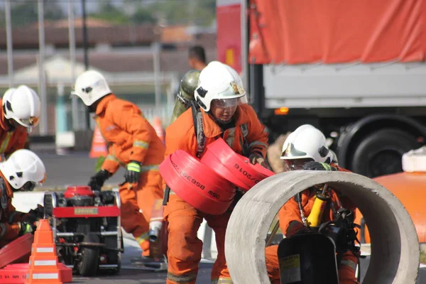 Seremban Septiembre 2018 Competencia Competencias Para Bomberos Llevó Cabo Seremban —  Fotos de Stock