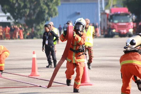 Seremban Septiembre 2018 Competencia Competencias Para Bomberos Llevó Cabo Seremban —  Fotos de Stock