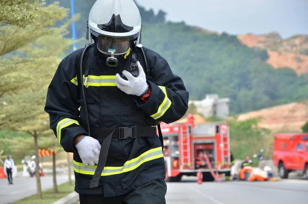 Seremban Malaysia Februari 2015 Specialstyrkorna Hazmat Fire Rescue Department Malaysia — Stockfoto