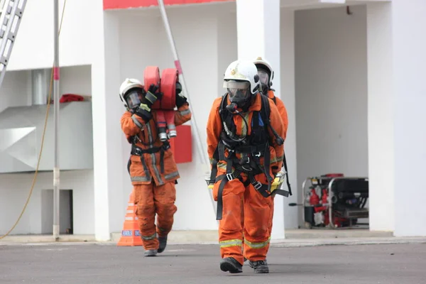 Seremban September 2018 Competence Skills Competition Firefighters Held Seremban — Stock Photo, Image