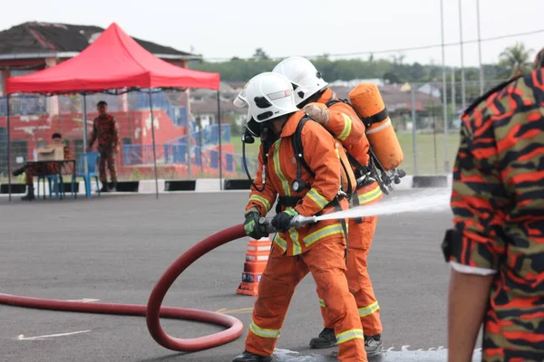 Seremban September 2018 在塞雷姆班举行了消防员能力技能竞赛 — 图库照片