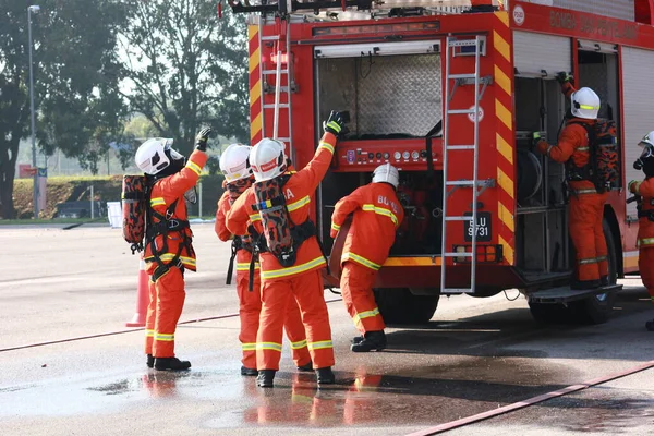 Seremban Setembro 2018 Concurso Competências Para Bombeiros Foi Realizado Seremban — Fotografia de Stock