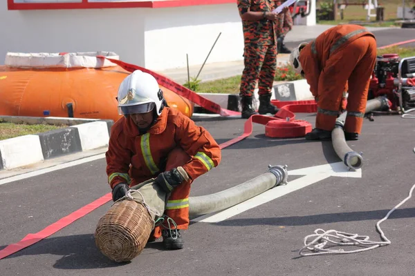 Seremban Septiembre 2018 Competencia Competencias Para Bomberos Llevó Cabo Seremban —  Fotos de Stock