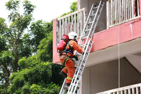 Seremban Setembro 2018 Concurso Competências Para Bombeiros Foi Realizado Seremban — Fotografia de Stock