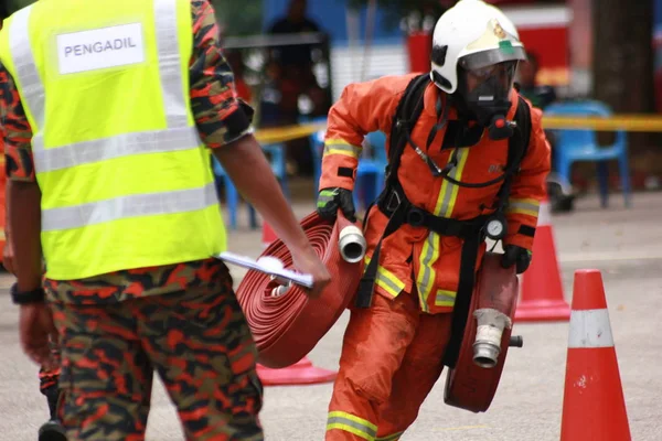 Seremban Septiembre 2018 Competencia Competencias Para Bomberos Llevó Cabo Seremban —  Fotos de Stock